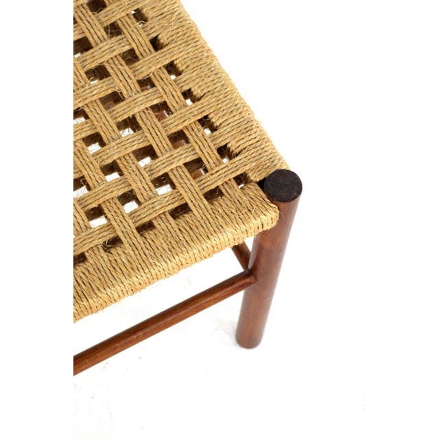 Brown Vintage Inn Footstool, 1960s For Sale - Image 8 of 13