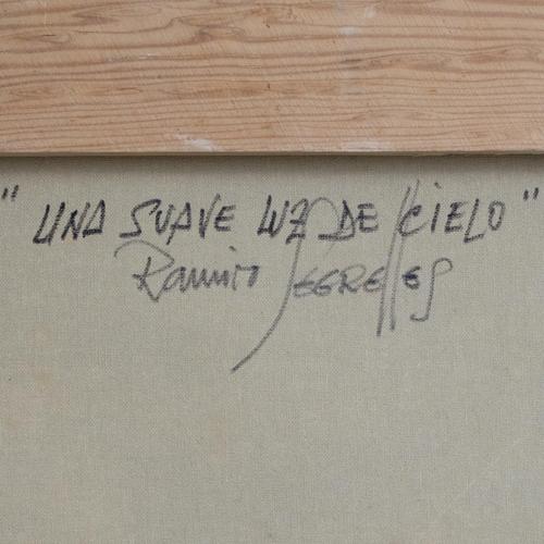 Ramiro Segrelles, A Soft Light of Sky, Original Oil on Canvas For Sale - Image 9 of 11