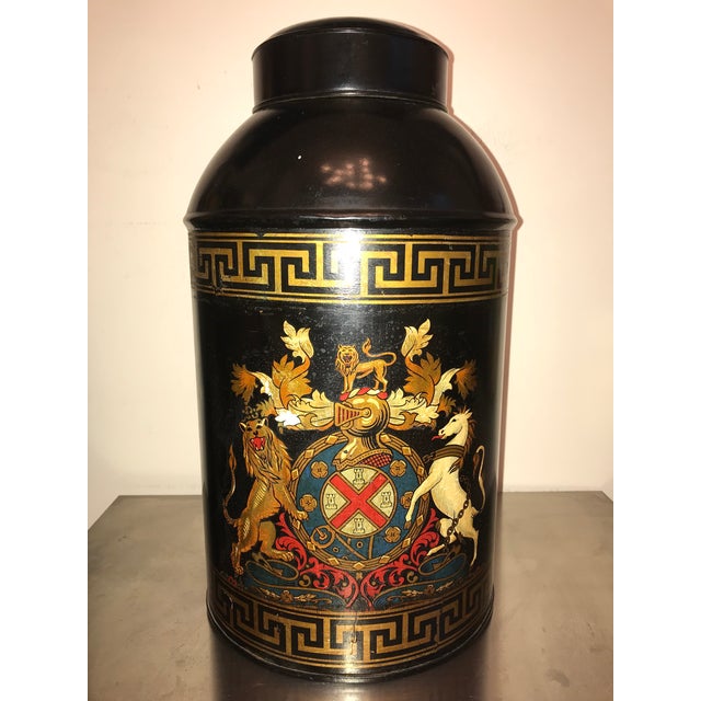 Black Tea Canister Chairish