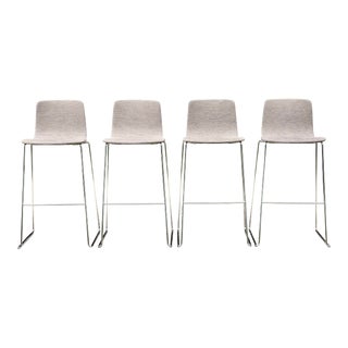 Arper by Antti Kotilainen Aava Upholstered Bar Stools - Set of 4 For Sale