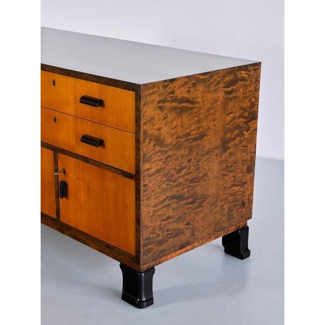 Sideboards in Elm and Birch by Axel Larsson for SMF Bodafors, Sweden, 1940s, Set of 2 For Sale - Image 9 of 17