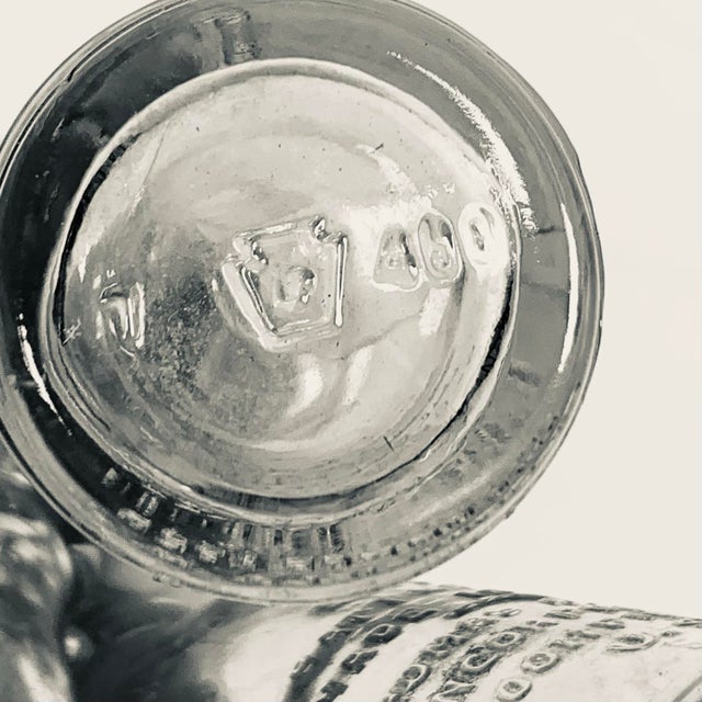 Early 20th Century Circa 1915–1920s Thomas A. Edison Clear Glass Battery Oil Bottles (Set of Three) For Sale - Image 5 of 11