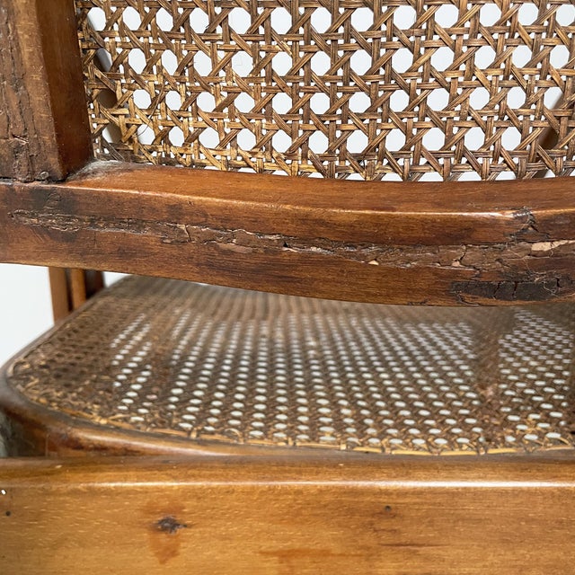 Italian Art Nouveau Rocking Chair by Società Anonima Antonio Volpe, 1920s For Sale - Image 17 of 18