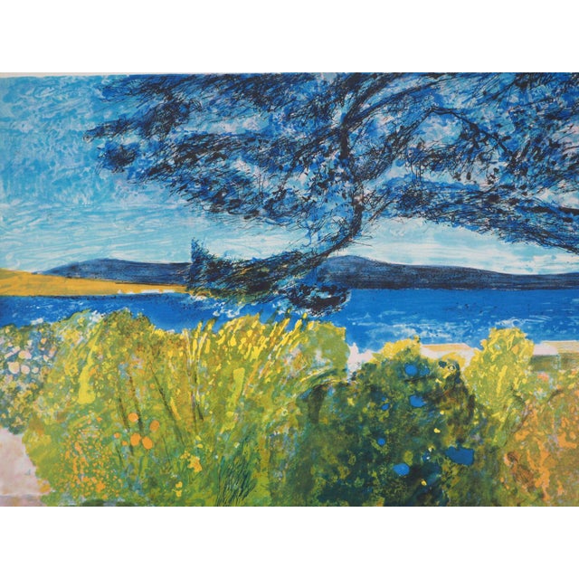 Guy BARDONE (1927-2015) In the shade of the great pine tree Original lithograph Signed in pencil Numbered /150 copies On...