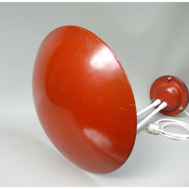 Beige Orange and Light Beige Outdoor Mushroom Lamp from Bega, 1950s For Sale - Image 8 of 18