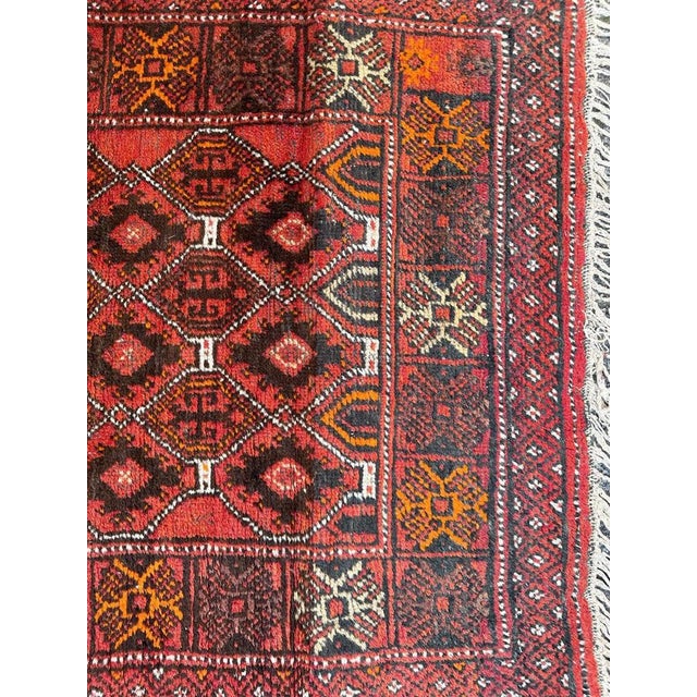 Turkmen Baluch Rug, 1950s For Sale - Image 4 of 18