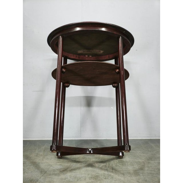 Vintage Oval Table by Josef Hoffmann for Jacob & Josef Kohn, 1890s For Sale - Image 5 of 14