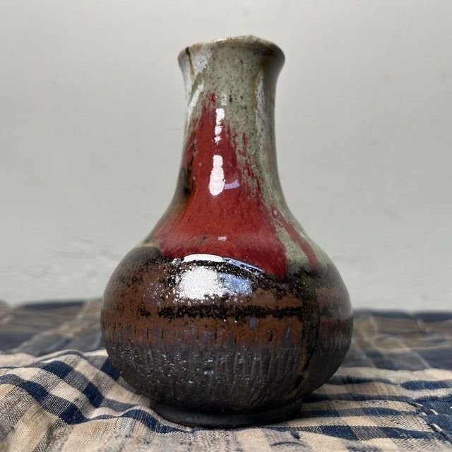 Ceramic Ikebana Vase, Japan, 1960s For Sale - Image 9 of 14