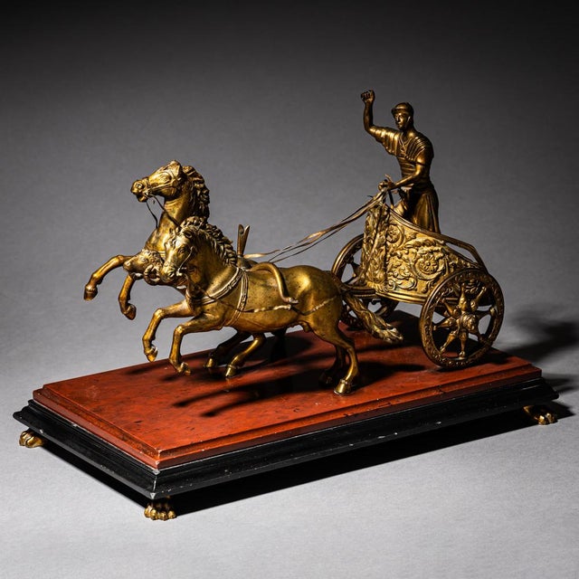 Chariot in Bronze, Italy, 1800s For Sale - Image 14 of 14