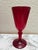 Glass Vintage Ruby Red Set of Assorted Stemware Cocktail Glasses-Set of Nine For Sale - Image 7 of 10