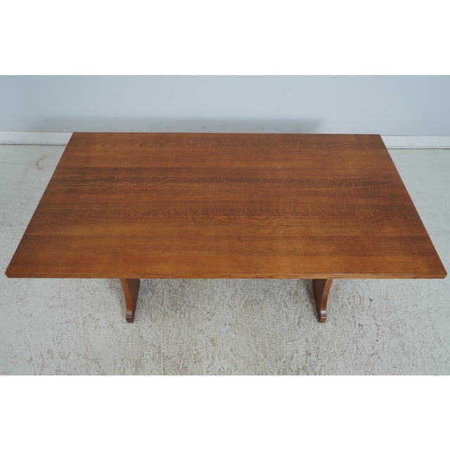 Arts & Crafts Stickley Mission Oak Arts & Crafts Dining Room Table For Sale - Image 3 of 12