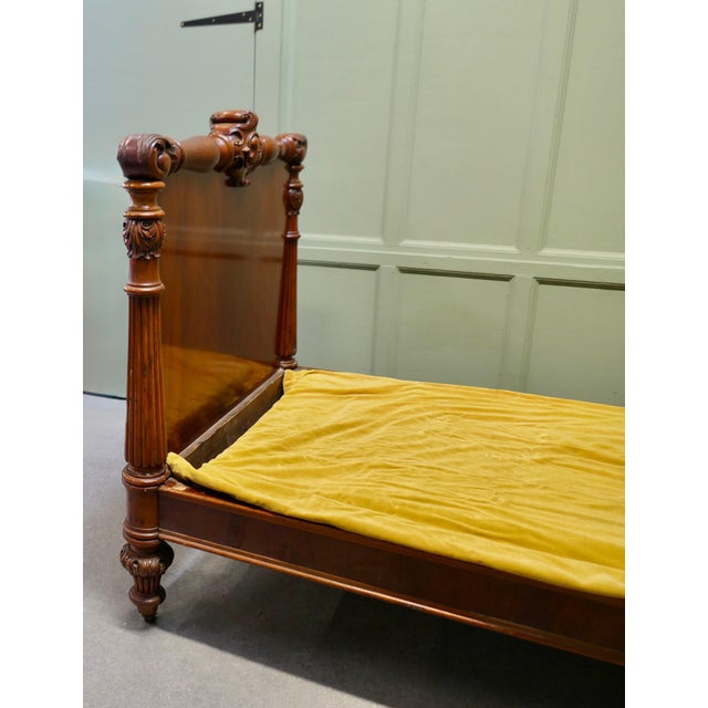 Antique French Empire Style Bed, 1800s For Sale - Image 6 of 9