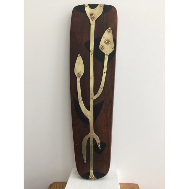 Wood Mid-Century Modern Wall Sculpture For Sale - Image 7 of 9
