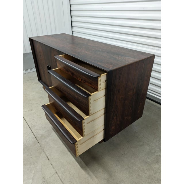 Wood Late 20th Century Falster Rosewood Credenza For Sale - Image 7 of 11