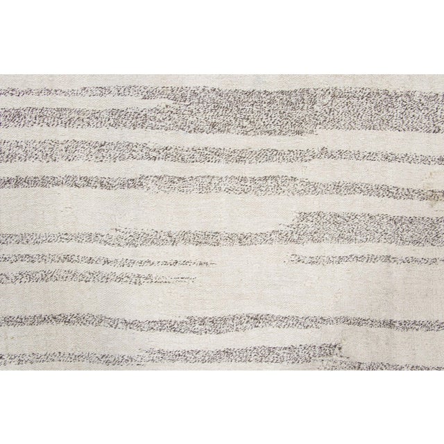 Rug & Kilim Vintage Turkish Kilim Hemp Rug With Waves by Rug & Kilim, 1950-1959 For Sale - Image 4 of 9