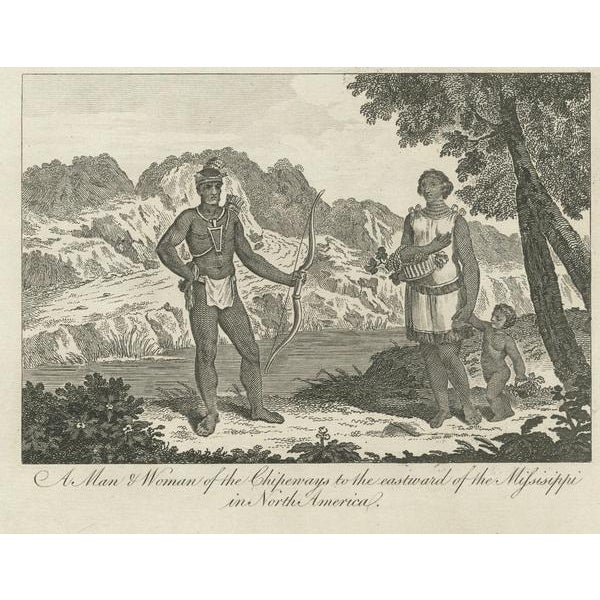 Gold Antique North American Tribes Around the Mississippi, 1787, Paper For Sale - Image 8 of 9