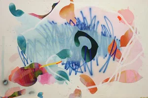 "Banjo" Original Abstract Expressionist Painting by Mel Rea