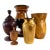 Vintage Complementary Grouping of Hand Turned Wooden Vessels For Sale