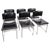 SM08 Dining Chairs in Black Leather attributed to Cees Braakman for Pastoe, 1960s, Set of 6 For Sale