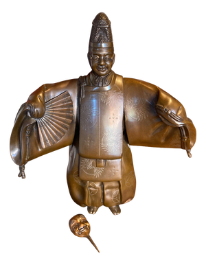 Japanese Meiji Bronze Noh Actor by Matsumori, 1860