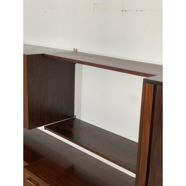 Wood Rosewood Wall Unit by Kai Kristiansen For Sale - Image 7 of 11