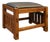 Mission Oak Footstool - Wide Spindles (2 Colors Available) For Sale