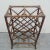 Late 20th Century Regency Style Burnt Bamboo Wine Rack/ Serving Tray Top For Sale - Image 5 of 6