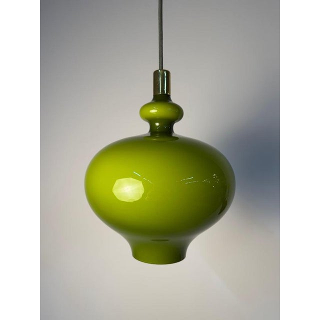 Green Glass Pendant Lamp by Hans-Agne Jakobsson for Staff For Sale - Image 11 of 11