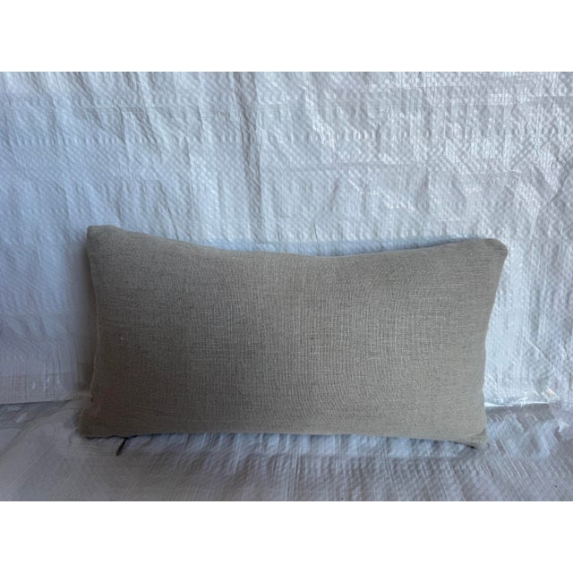 17th Century 17th Century Flemish Tapestry Decorative Pillow With Botanical Motif For Sale - Image 5 of 5