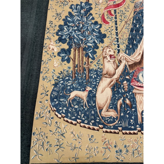 The Lady and the Unicorn Tapestry Wall Hanging For Sale - Image 4 of 12