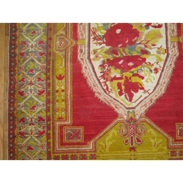 Turkish Ghiordes Gallery Rug For Sale - Image 4 of 6