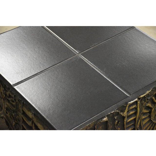 Craft Associates Adrian Pearsall Brutalist Square End Table For Sale - Image 4 of 9