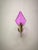 Brass Wall Lamp with Lilac Murano Glass, 1950s For Sale - Image 9 of 12
