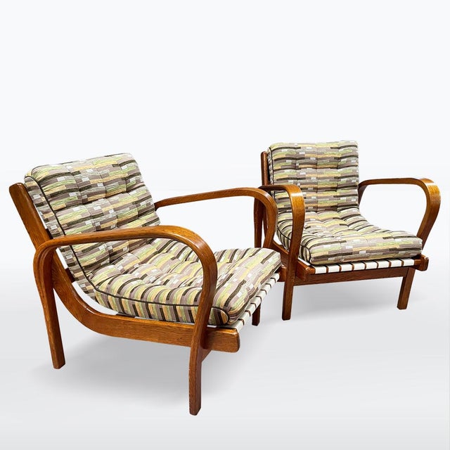 Set of Armchairs by Kropáček and Koželka for Interior Prague, 1950s For Sale - Image 10 of 10