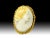 20th Century Oval Pendant in Yellow Gold Cameo in 18k, 1920s For Sale - Image 6 of 10