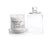 Modern Coconut Mango Scented Candle Jar with Glass Dome For Sale - Image 3 of 3