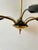 Brass 3-Arm Chandelier, 1960s For Sale - Image 3 of 8