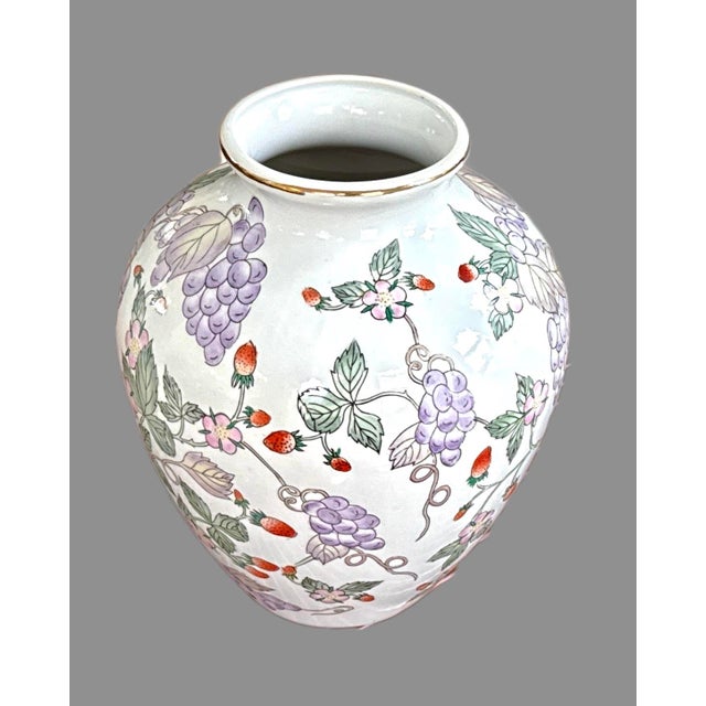 Ceramic Late 20th Century Chinese Porcelain Ginger Jar For Sale - Image 7 of 9