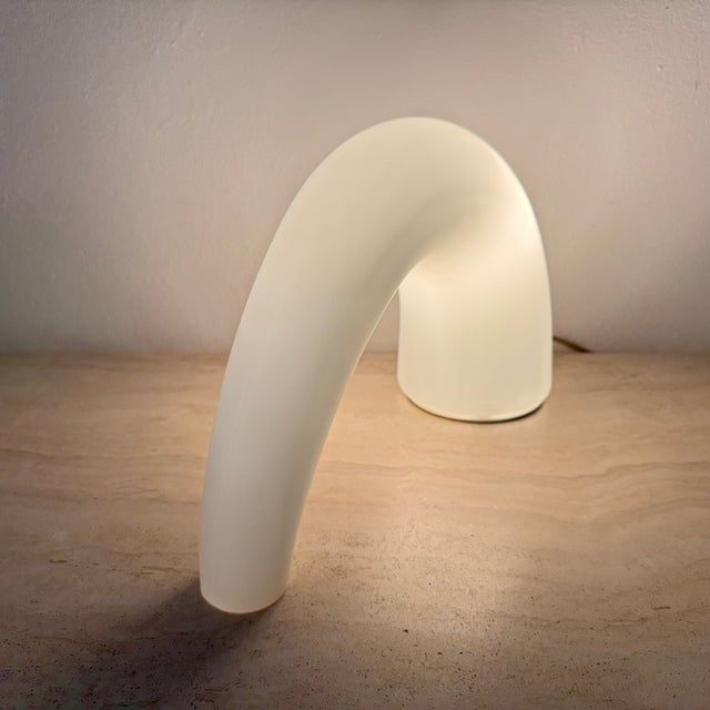 Italian Thor Glass Table Lamp from Fontana Arte, 1980s For Sale - Image 18 of 18
