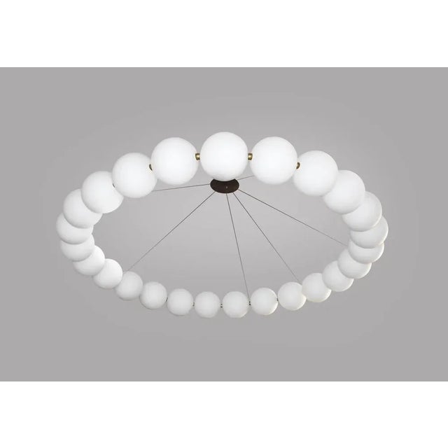 Contemporary Very Large Ronde De Perles Chandelier by Ludovic Clément D’armont For Sale - Image 3 of 10