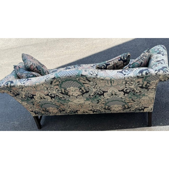 Late 20th Century Late 20th Century Chippendale Style Camel Back Loveseat For Sale - Image 5 of 8