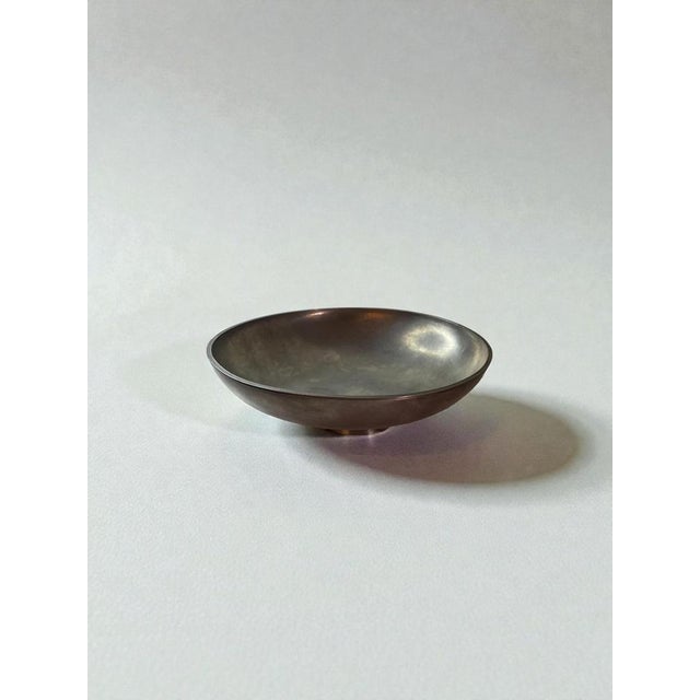 1970s Swedish Pewter Bowl by Edvin Ollers for Schreuder & Olsson, 1975 For Sale - Image 5 of 11