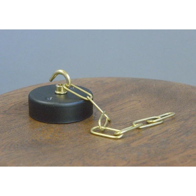 Black Opaline Pendant Light by Vilhelm Lauritzen, 1950s For Sale - Image 8 of 9