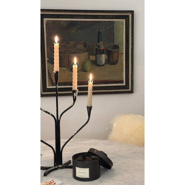 1950s Framed Oil Painting Ft. Champagne and Apples by Ivan Broberg For Sale In Atlanta - Image 6 of 6