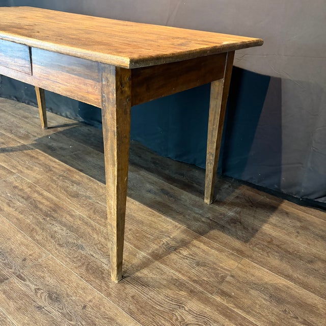 19th Century French Provincial Farmhouse Dining Table For Sale - Image 13 of 14