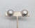 1960s round domed rhodium plated Florentine finish butterfly clip back earrings. Marked "NAPIER PAT. PEND." on the clips...