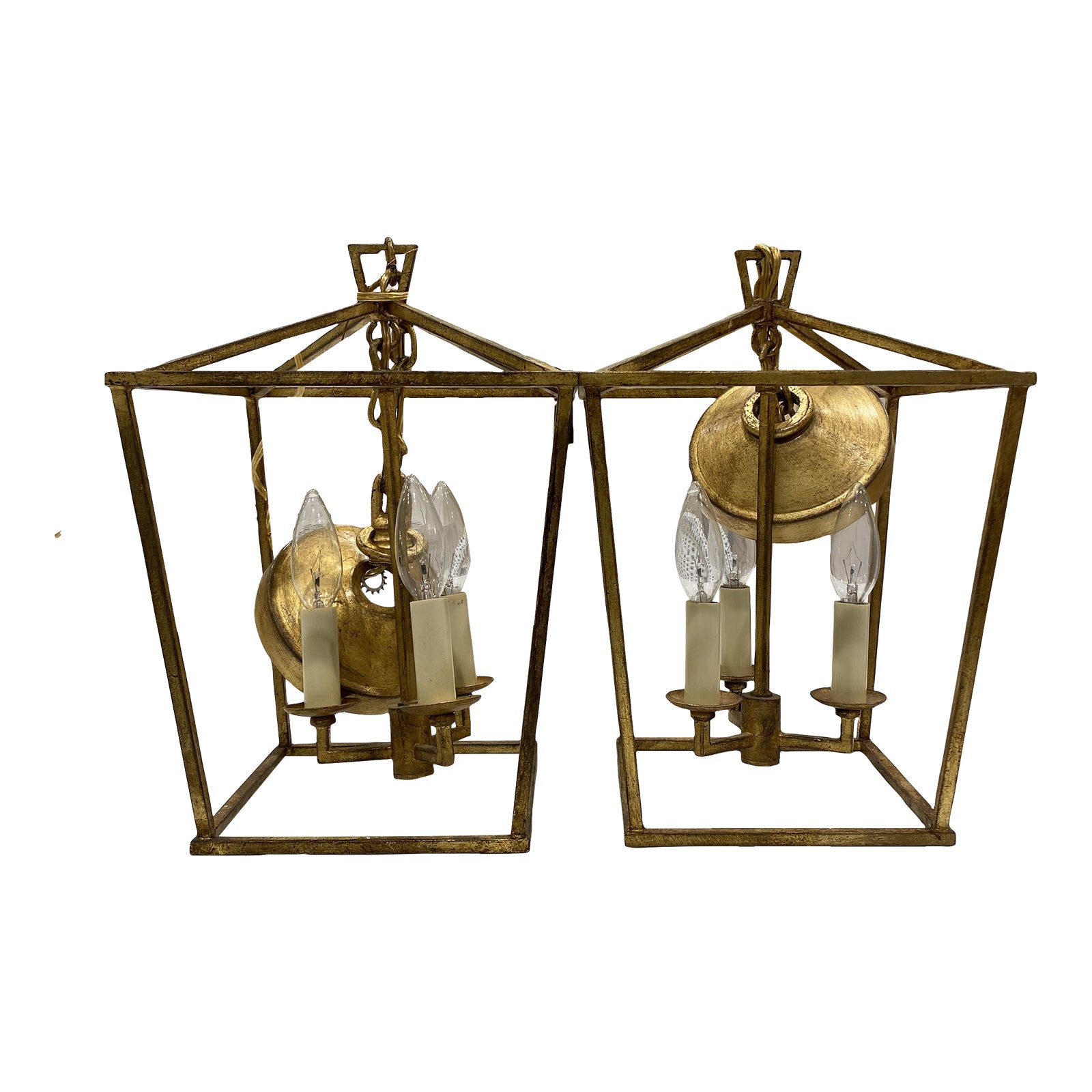 Restoration Hardware Visual Comfort Darlana Mini Lanterns a Pair