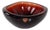 Swedish Burgundy Glass Bowl from Orrefors, 1960s For Sale