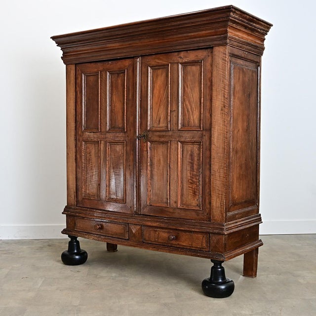 Dutch 18th Century Oak Kussenkast Armoire For Sale - Image 9 of 13