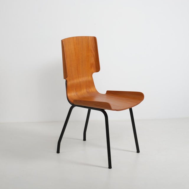 Italian Model 112 Chair in Teak Bentwood from Società Compensati Curvi, 1950s For Sale - Image 12 of 12